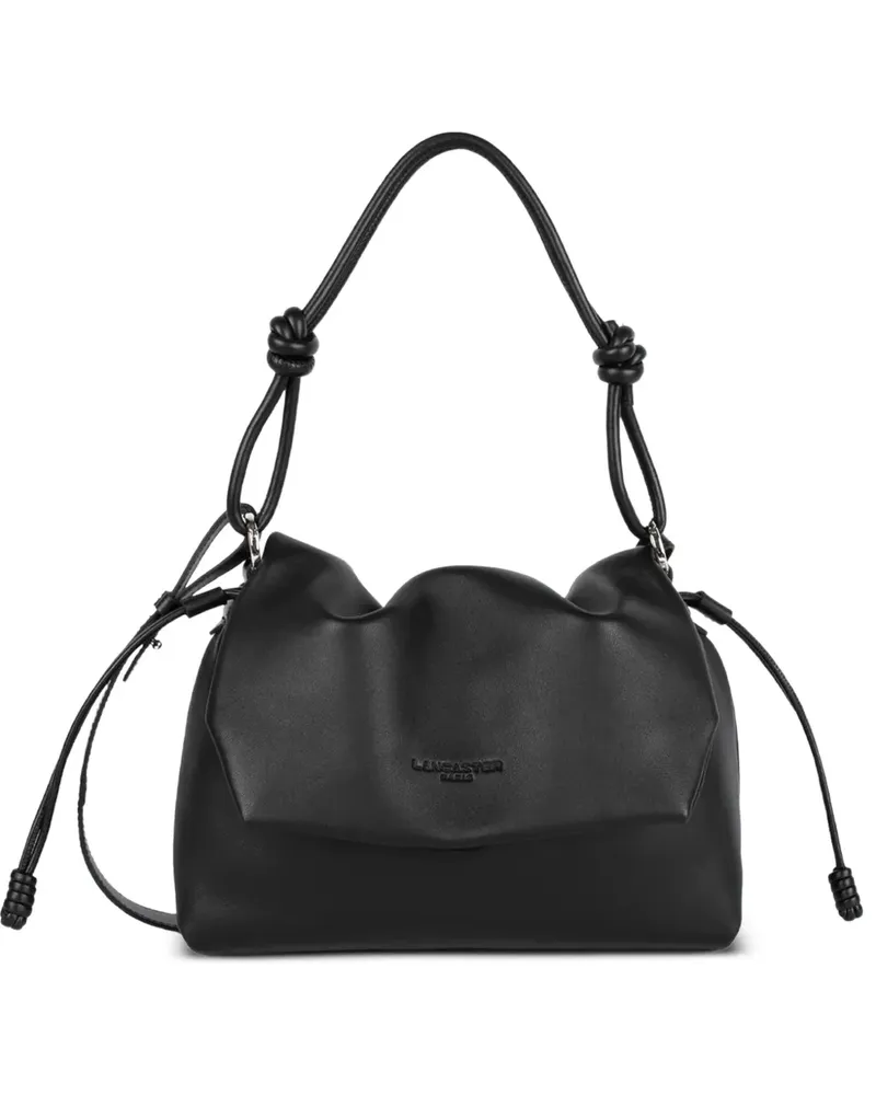 Lancaster Lush Schultertasche mit geknotetem Riemen - Schwarz Schwarz