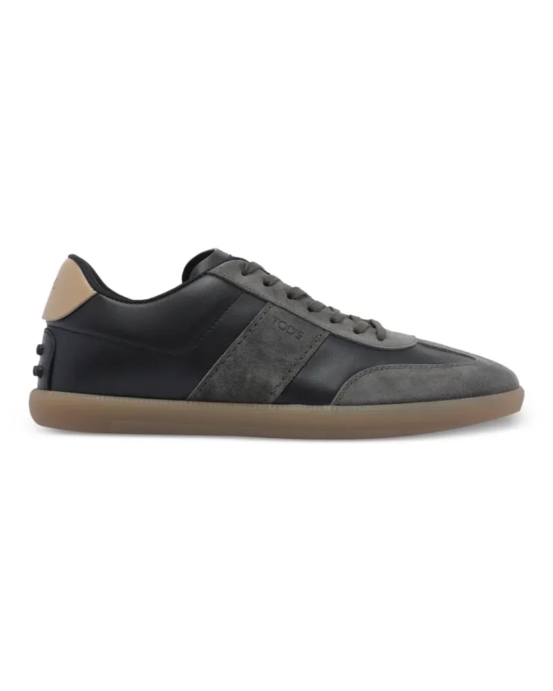 TOD'S suede-panelled sneakers - Grau Grau