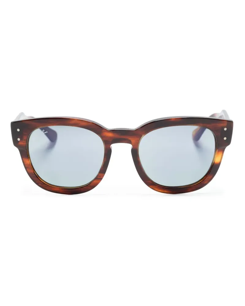 Ray Ban Mega Hawkeye Sonnenbrille mit eckigem Gestell - Braun Braun