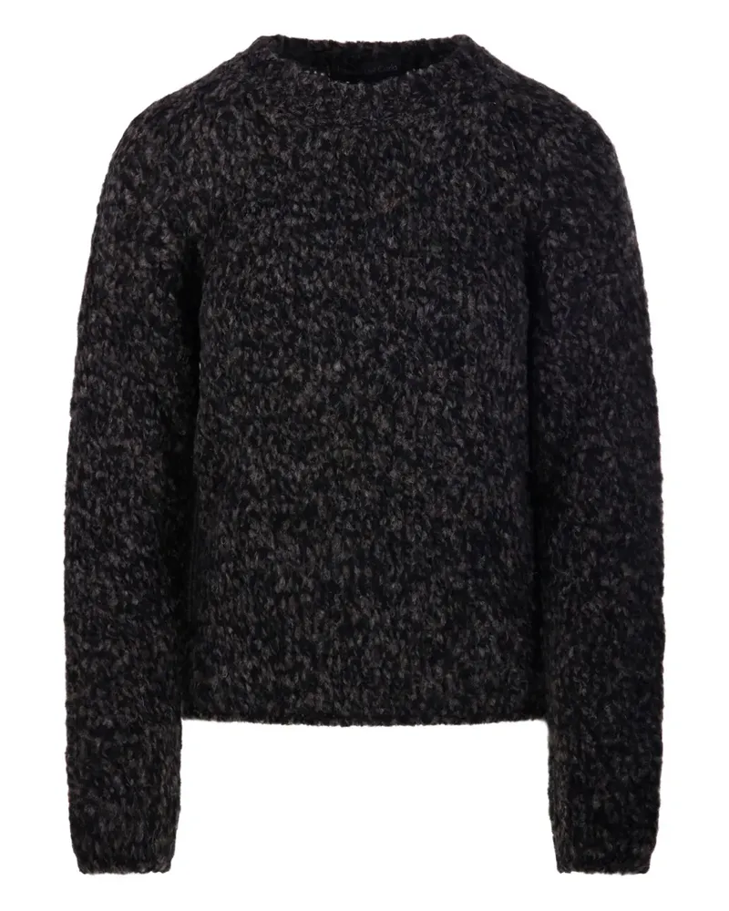 Fabrizio del Carlo Pullover mit meliertem Effekt - Schwarz Schwarz