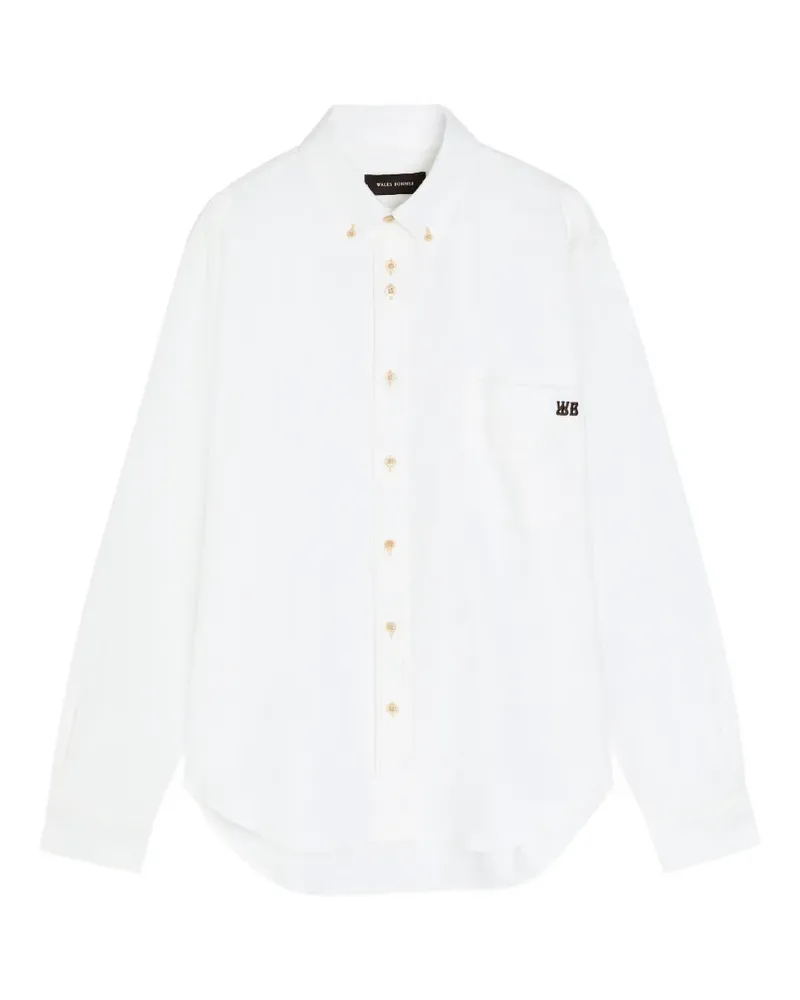 Wales Bonner Hemd mit Brusttasche - Weiß Weiß