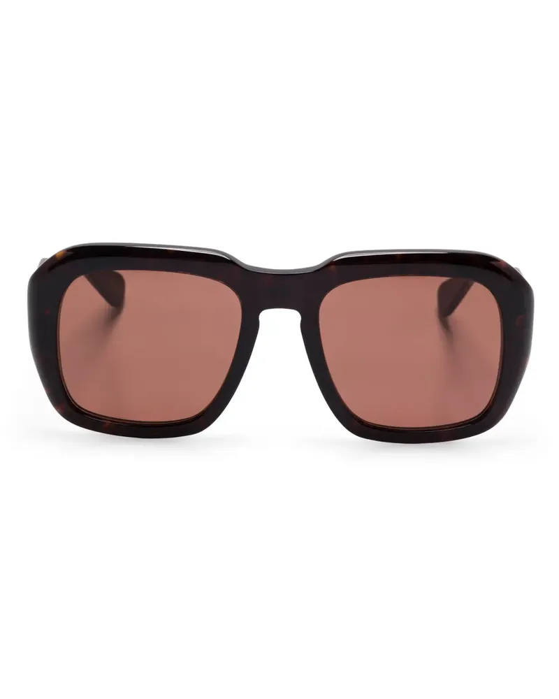 Chloé Sonnenbrille mit eckigem Gestell - Braun Braun