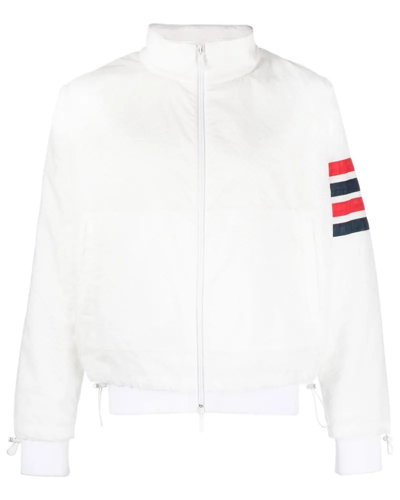 Thom Browne Ripstop-Jacke mit Streifen - Weiß Weiß