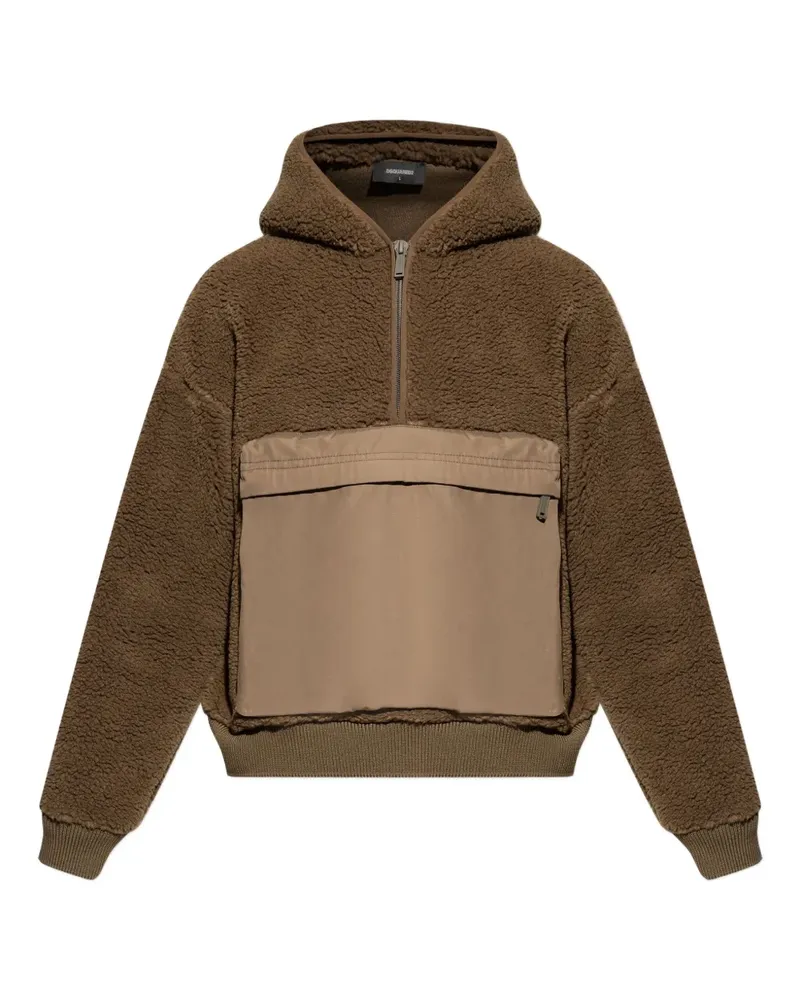 Dsquared2 Hoodie aus Fleece - Braun Braun