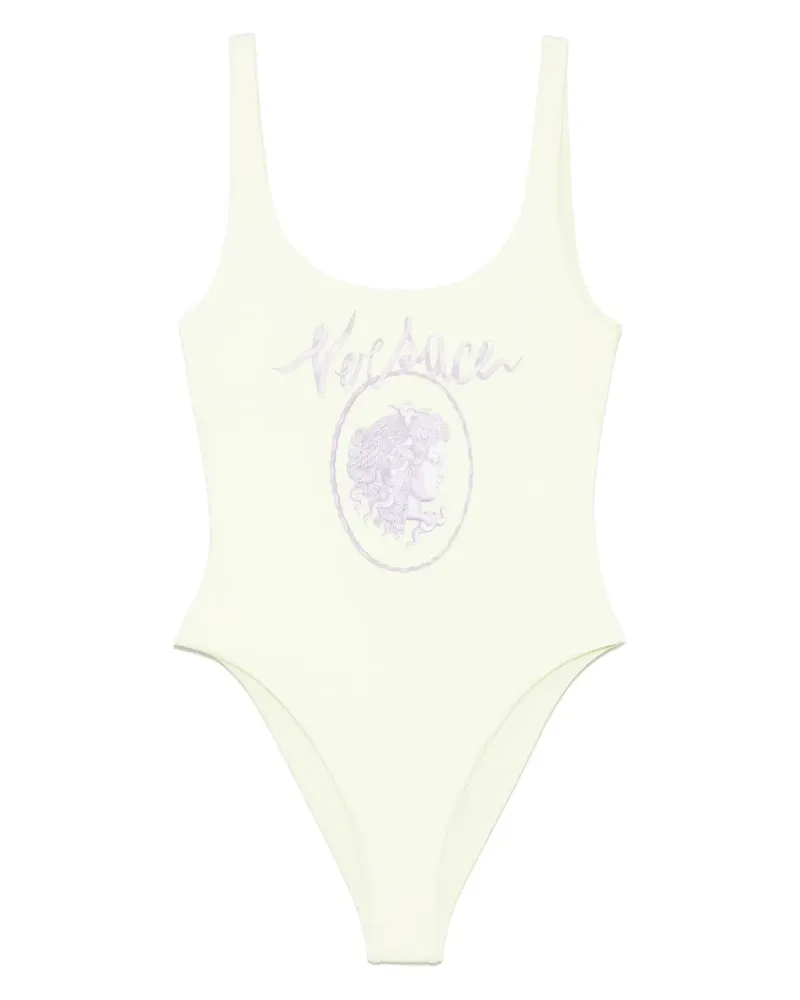 Versace Cameo Badeanzug - Gelb Gelb