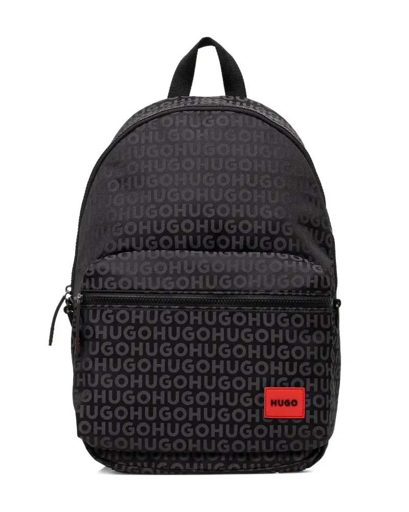 HUGO BOSS logo backpack - Schwarz Schwarz