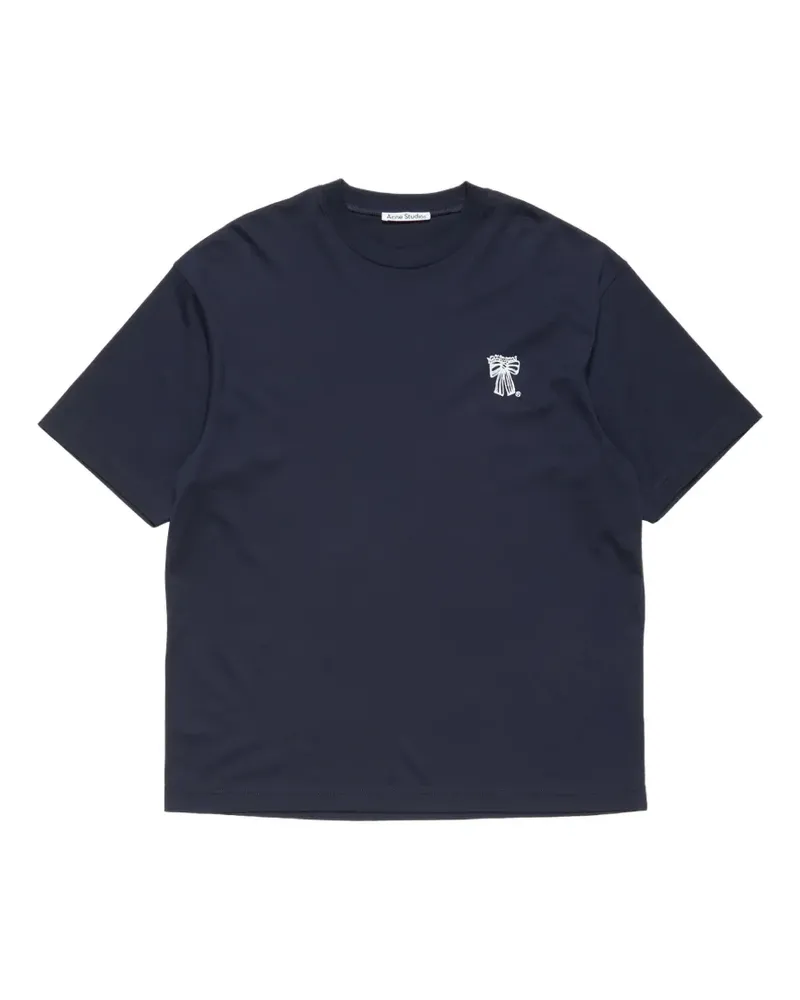 Acne Studios logo T-shirt - Blau Blau
