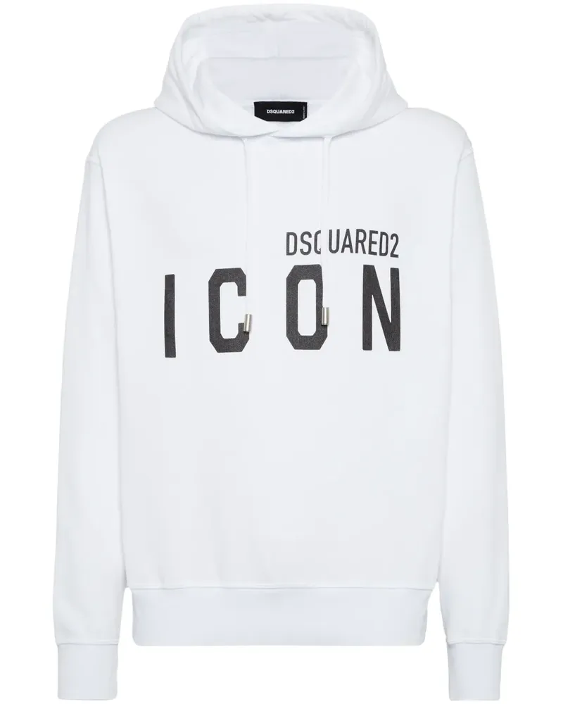 Dsquared2 Hoodie mit Logo-Print - Weiß Weiß
