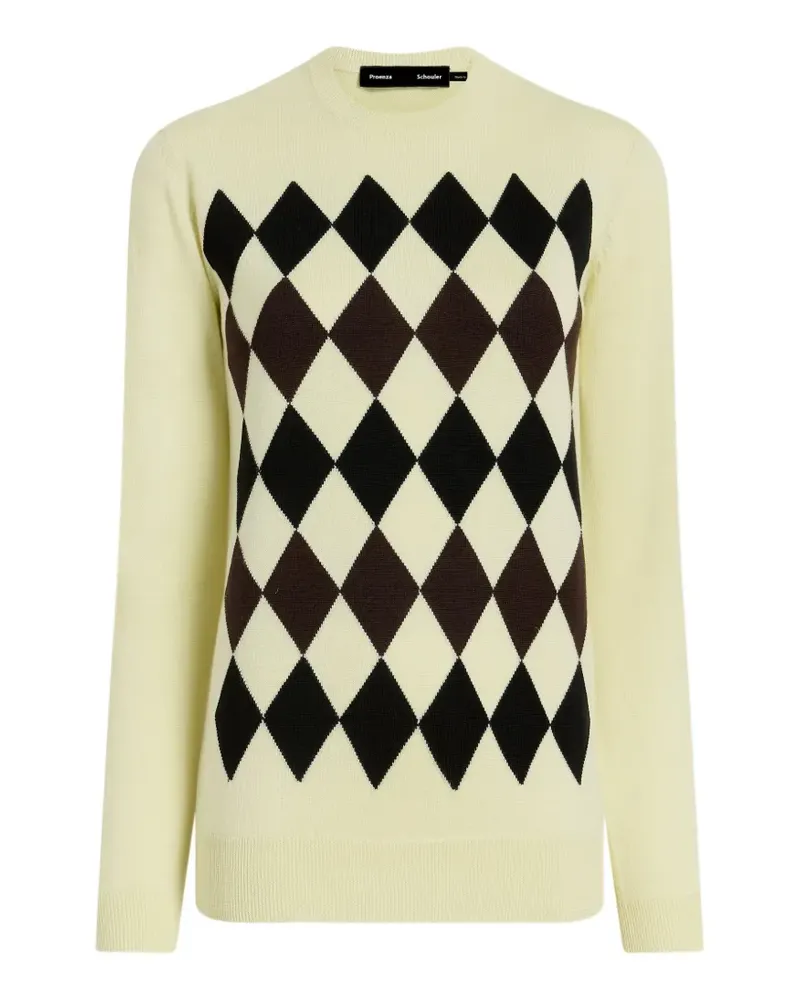 Proenza Schouler Pullover mit Rautenmuster - Gelb Gelb