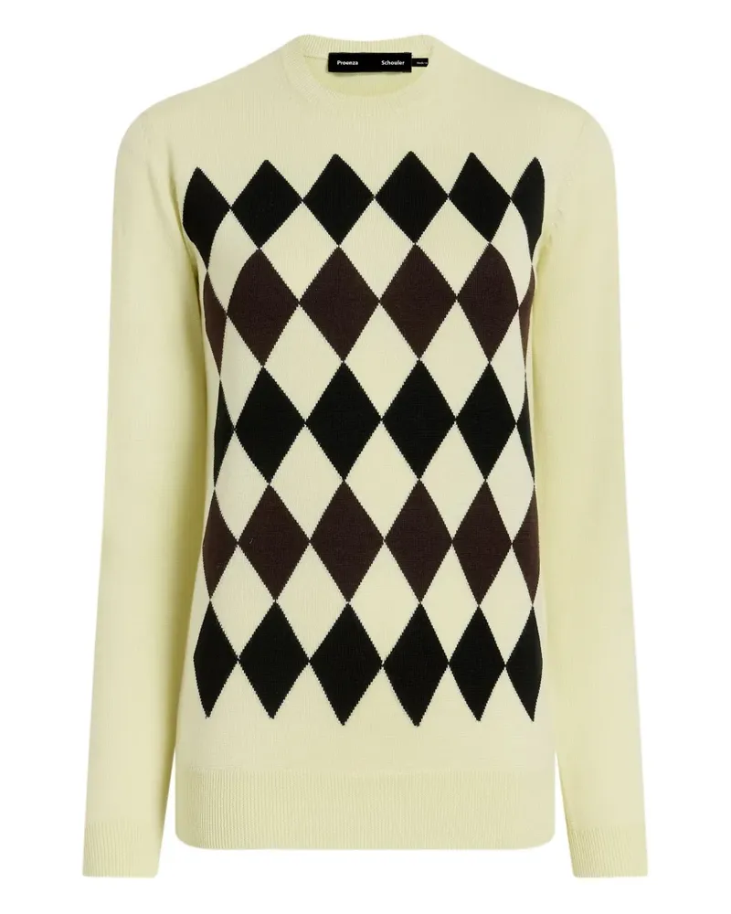 Proenza Schouler Pullover mit Rautenmuster - Gelb Gelb