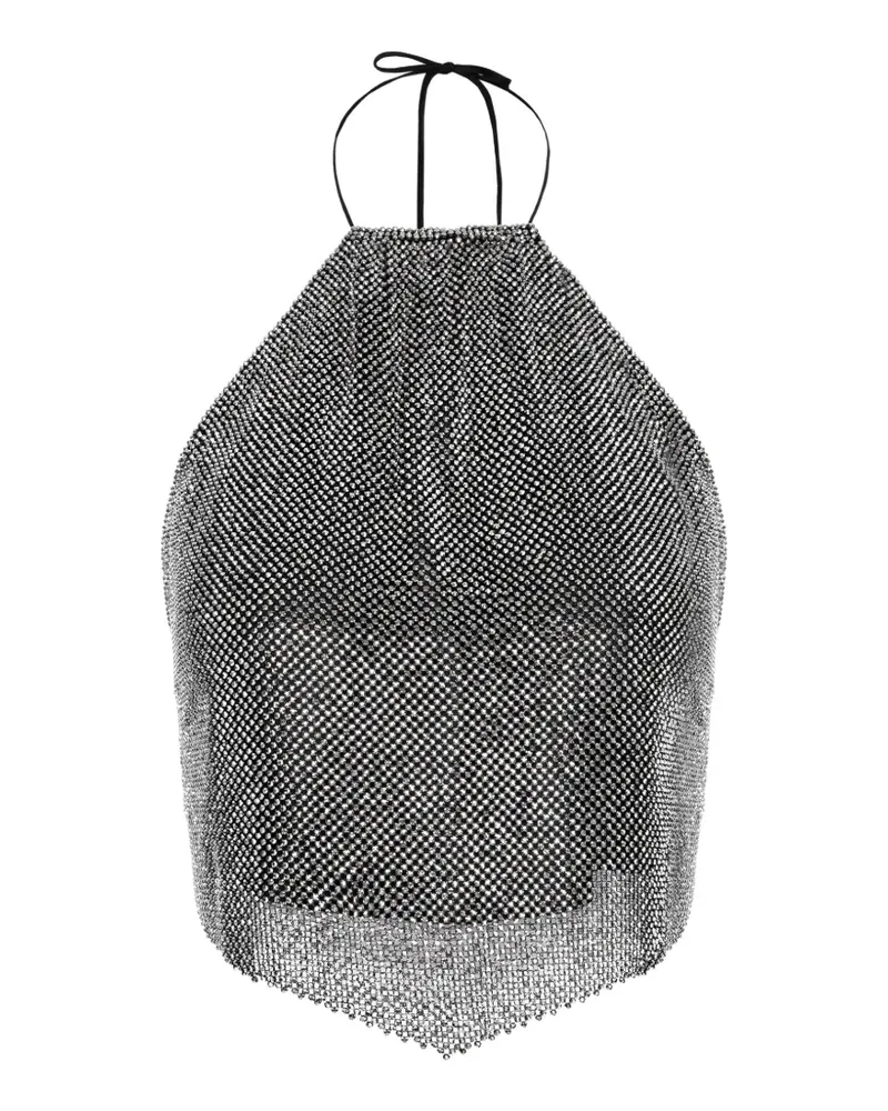 MANURÍ Paper Rock Oberteil - Silber Silber