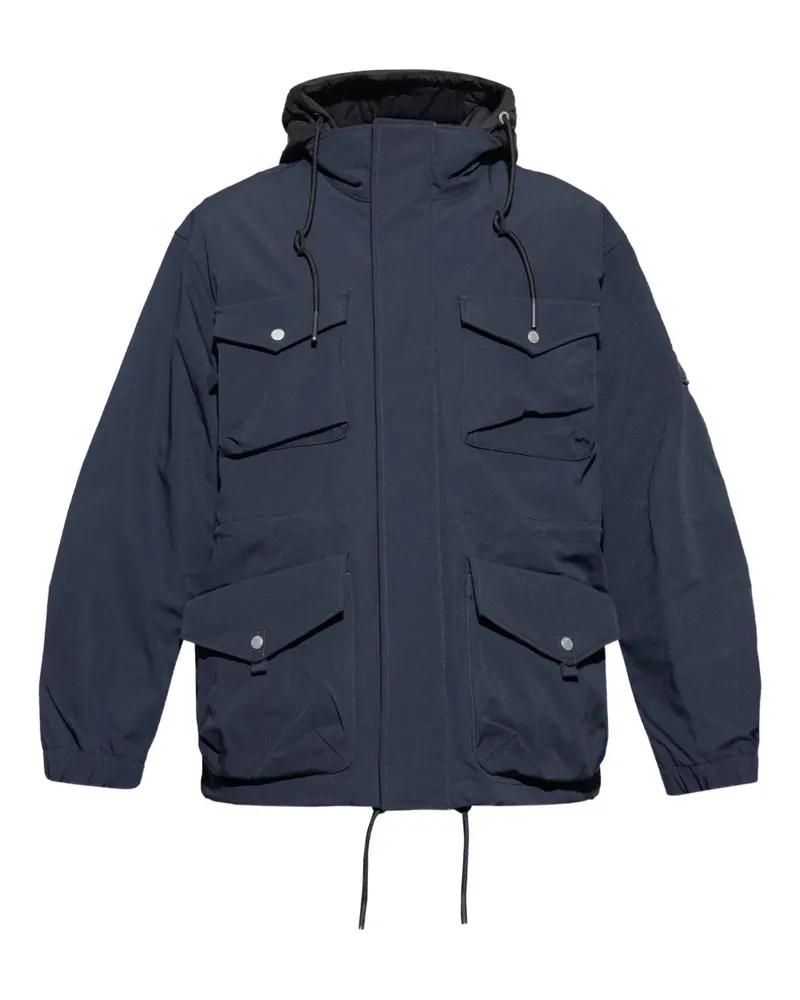 Moose Knuckles pocket hooded jacket - Blau Blau