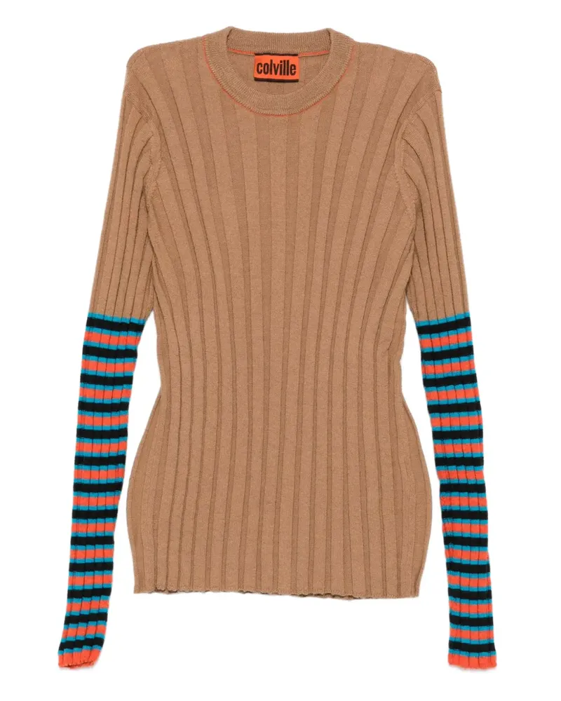 Colville Gestreifter Pullover - Braun Braun