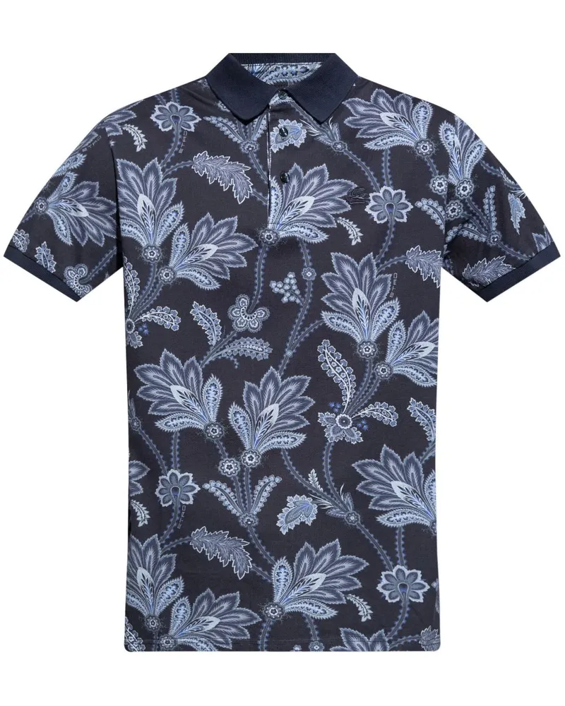 Etro Hemd mit botanischem Print - Blau Blau
