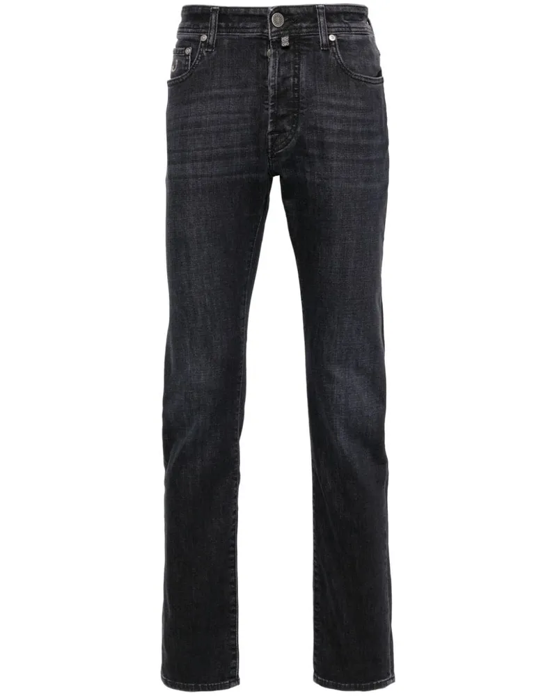 Jacob Cohën Jeans mit Logo-Patch - Blau Blau