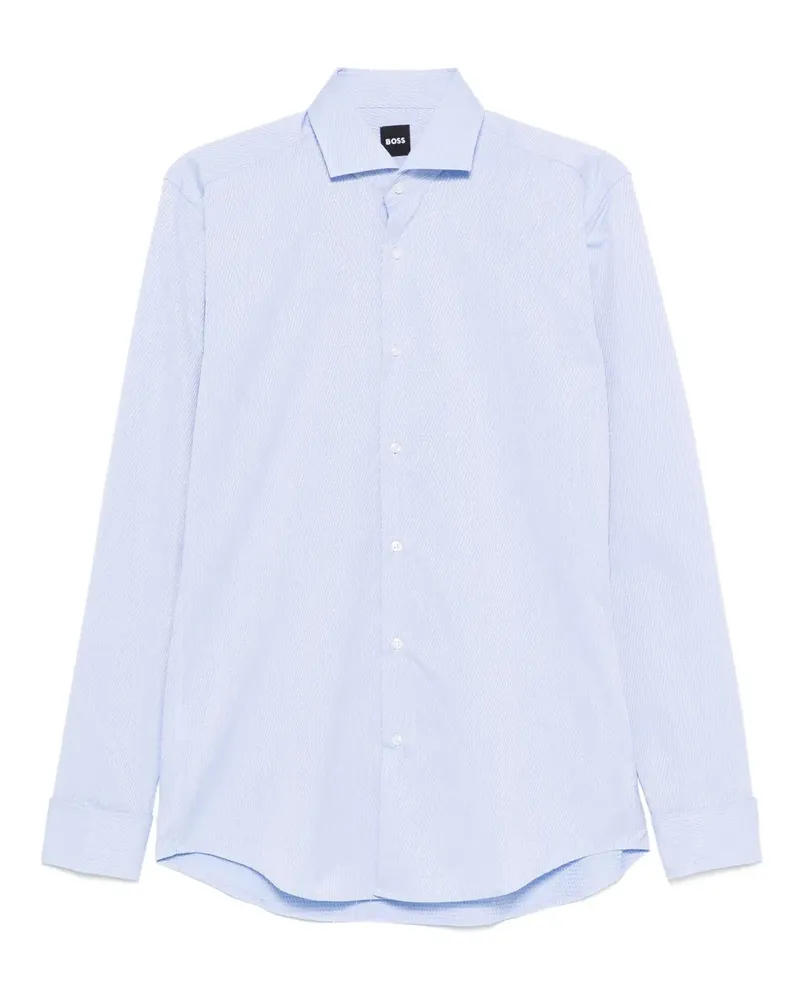 HUGO BOSS Strukturiertes Hemd - Blau Blau