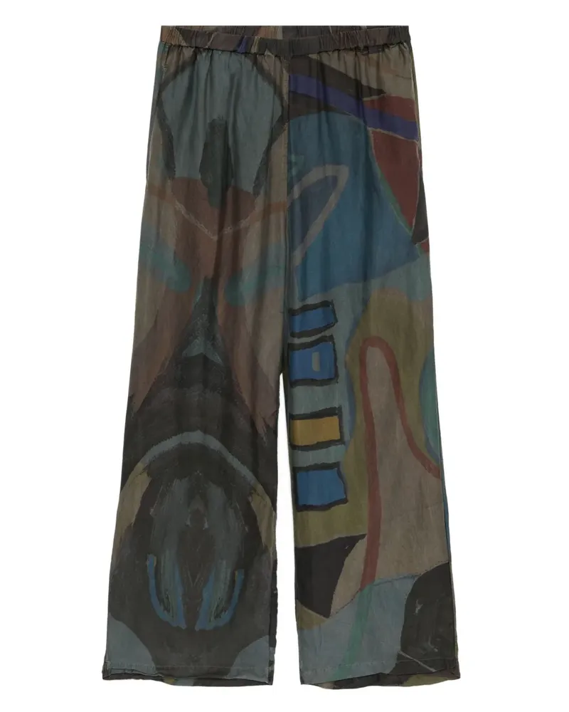 Stain Shade Hose mit grafischem Print - Grau Grau