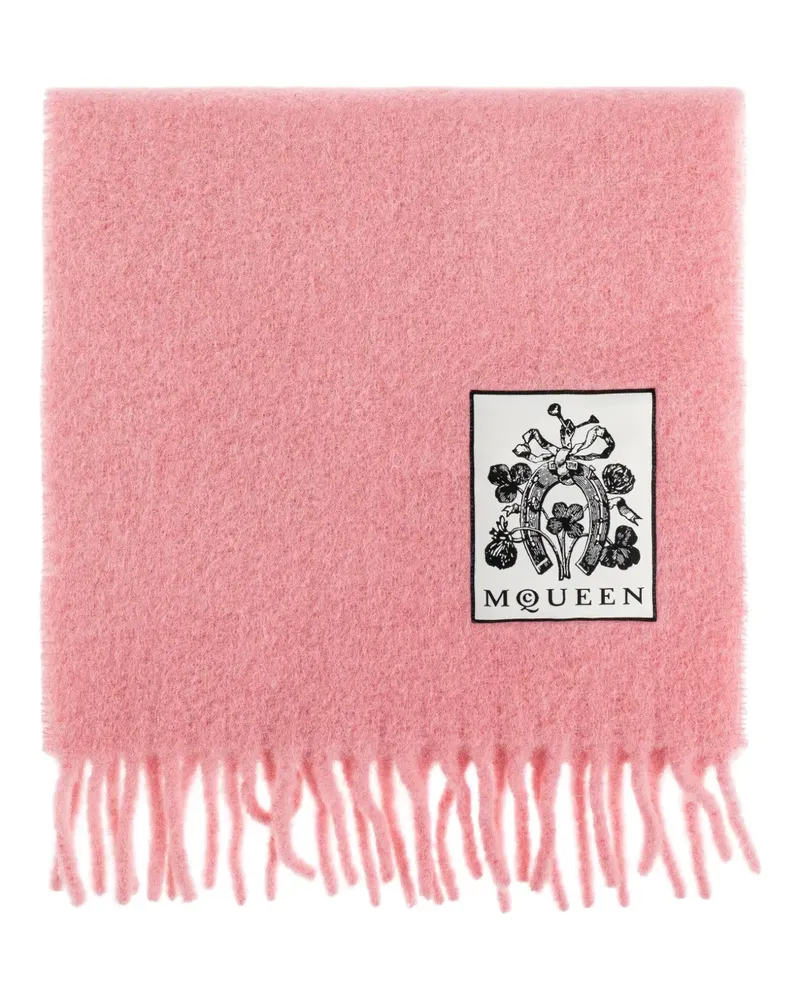 Alexander McQueen Schal aus Wollgemisch - Rosa Rosa
