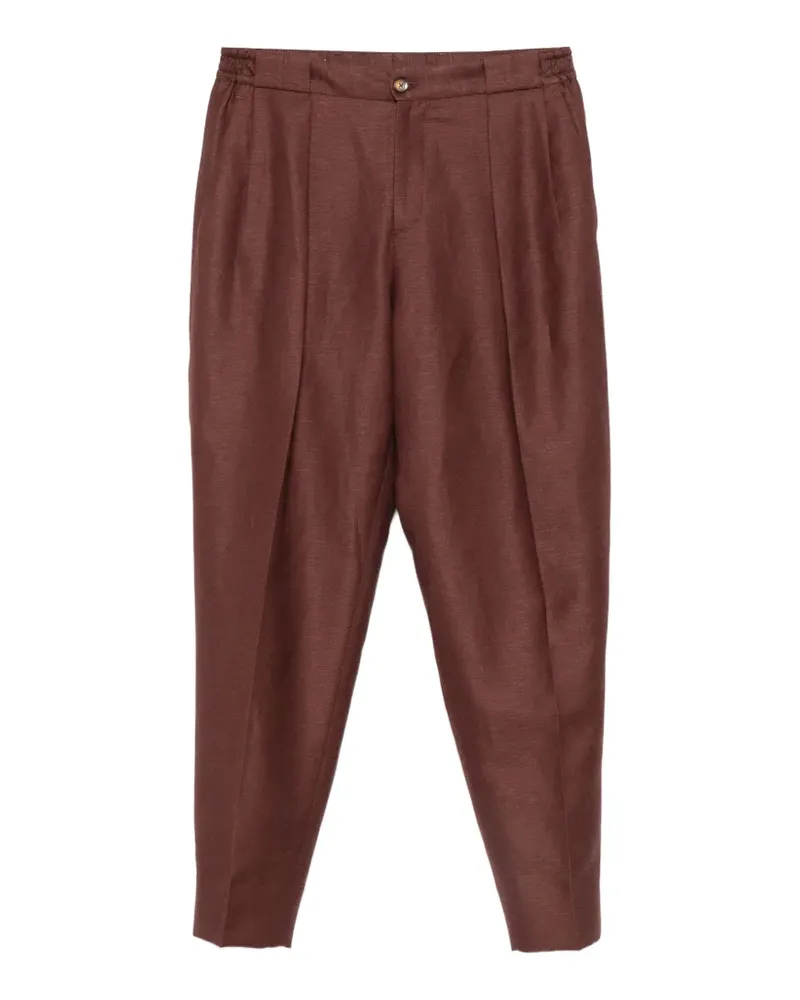Briglia 1949 pleated tapered trousers - Braun Braun