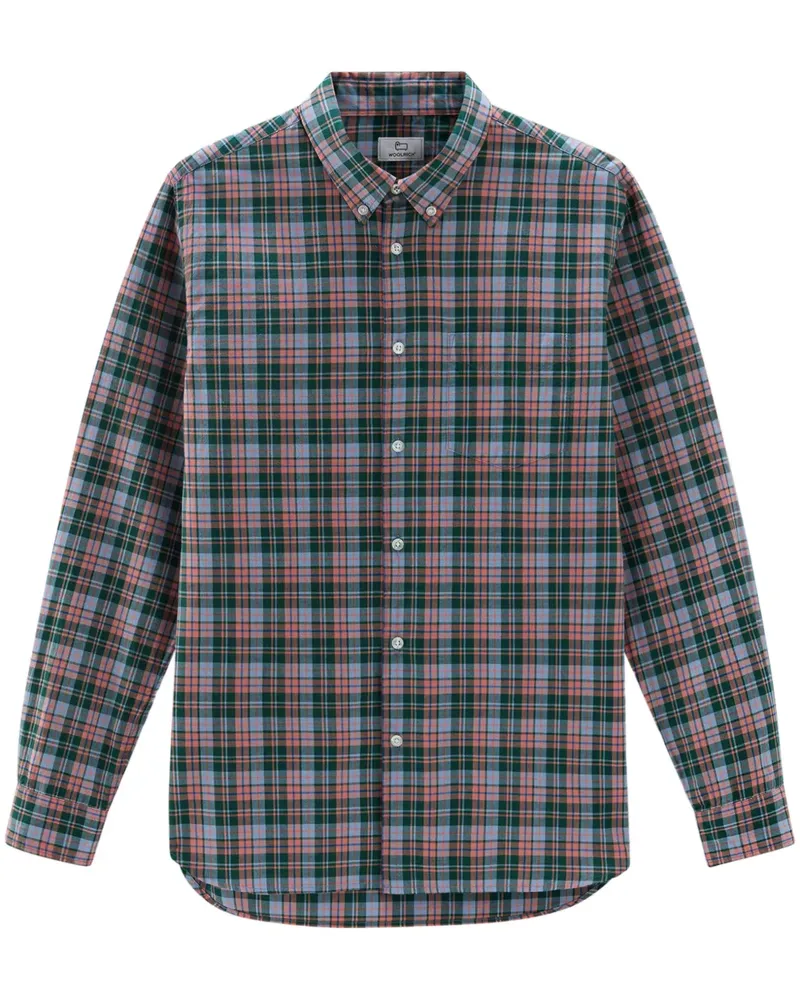 Woolrich Kariertes Hemd - Grün Grün