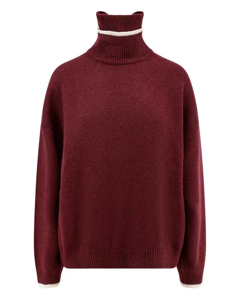 Brunello Cucinelli Rollkragenpullover aus Kaschmir - Rot Rot