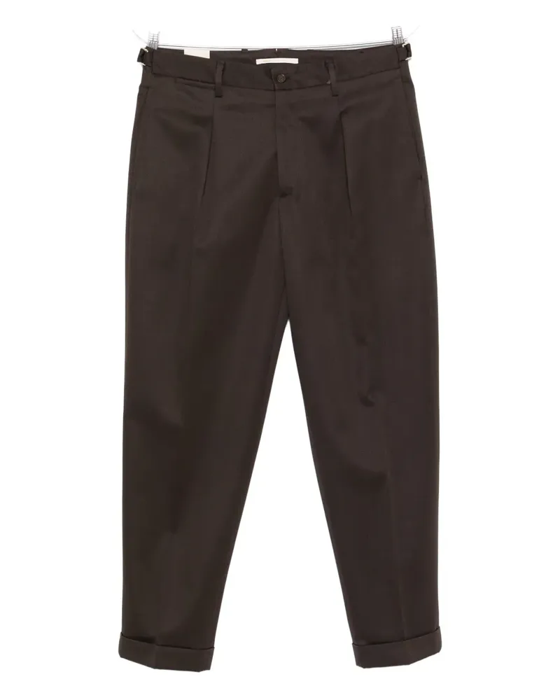Briglia 1949 pleated cuffed trousers - Braun Braun