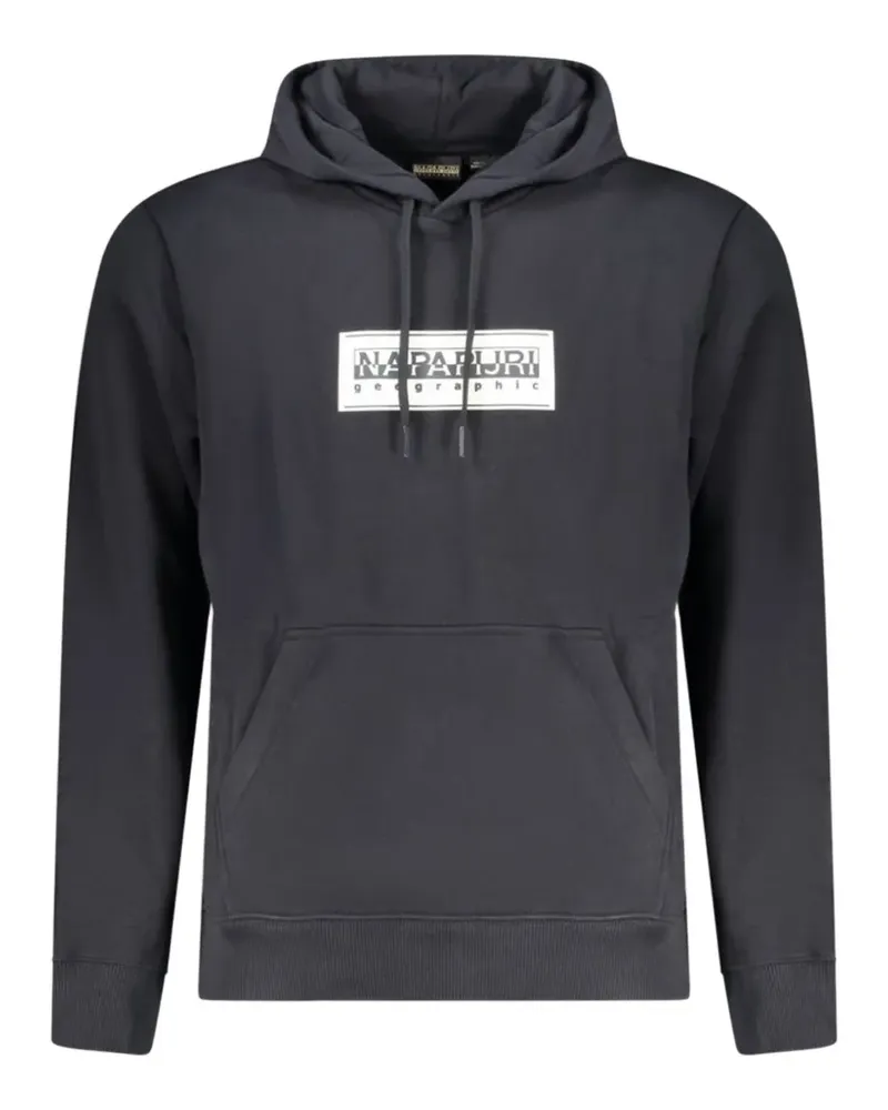 Napapijri Geographic Box logo hoodie - Grau Grau