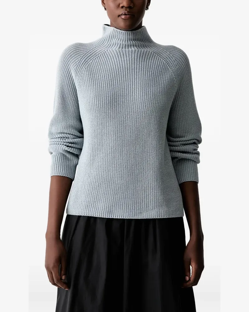 Marc O'Polo ribbed-knit raglan-sleeve sweater - Blau Blau
