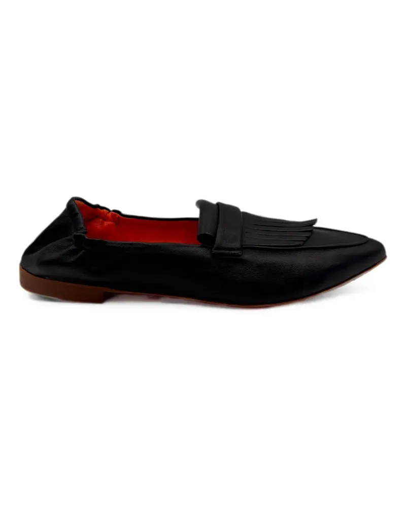 KROLL fringe-detail loafers - Schwarz Schwarz
