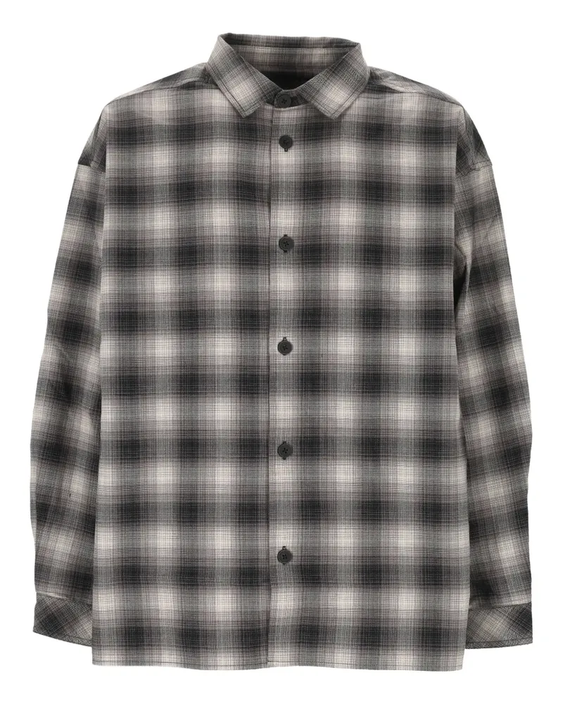 Applied Art Forms Hemd mit Karomuster - Grau Grau