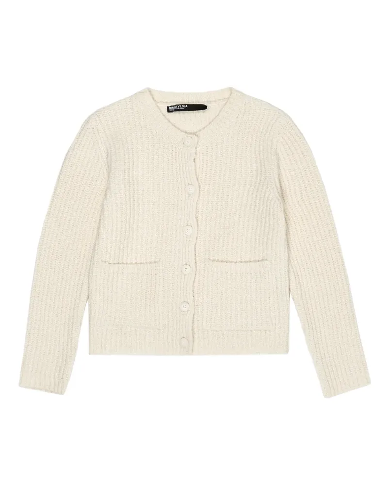 BIMBA Y LOLA Geknöpfter Cardigan - IVORY Ivory