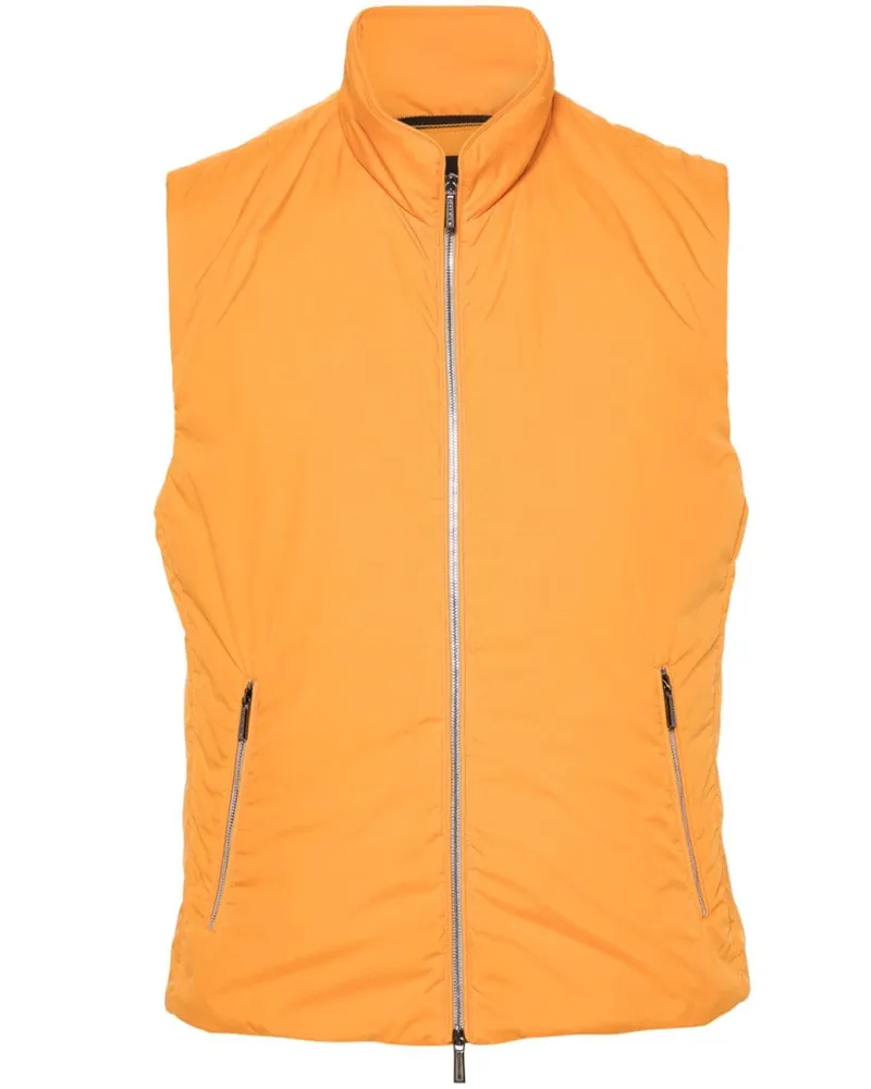 MOORER Gefütterte Senio-Skt Weste - Orange Orange