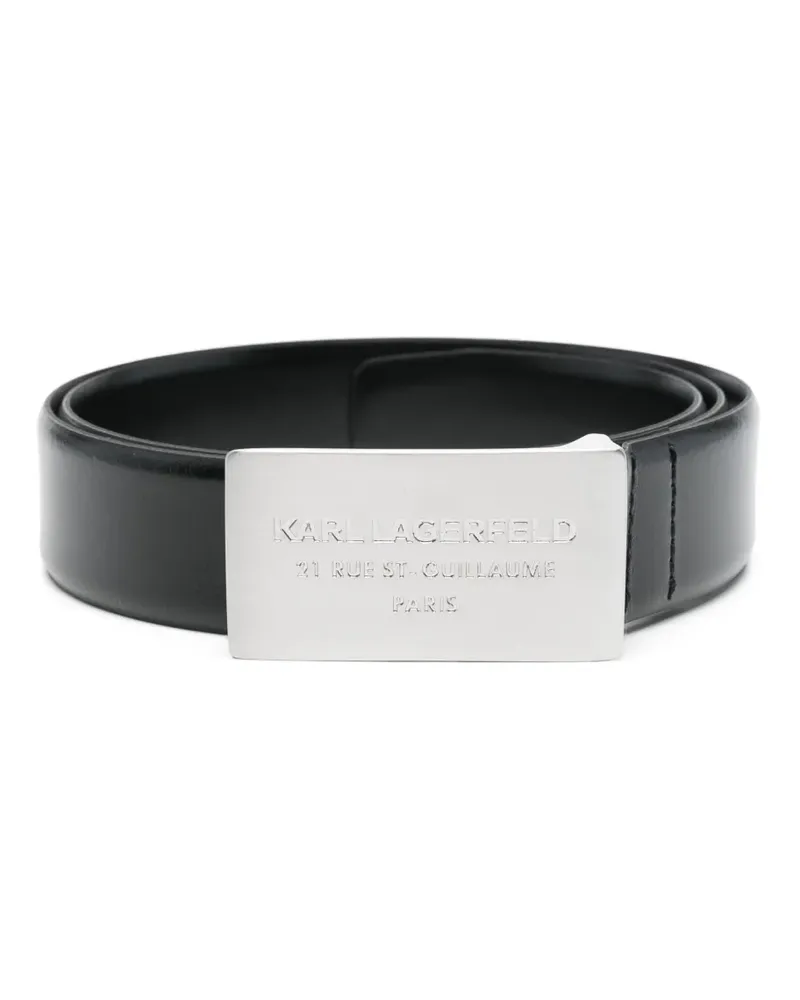 Karl Lagerfeld Gürtel mit Logo-Schnalle - Schwarz Schwarz