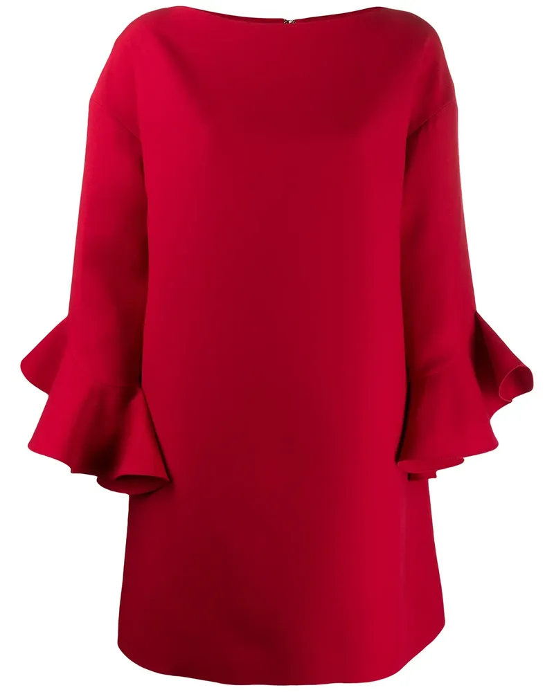 Valentino Garavani Kleid mit weiten Ärmeln - Rot Rot