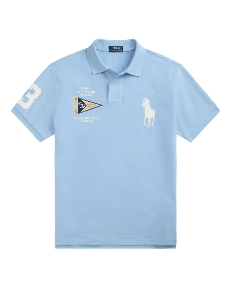 Ralph Lauren Poloshirt mit Logo-Stickerei - Blau Blau