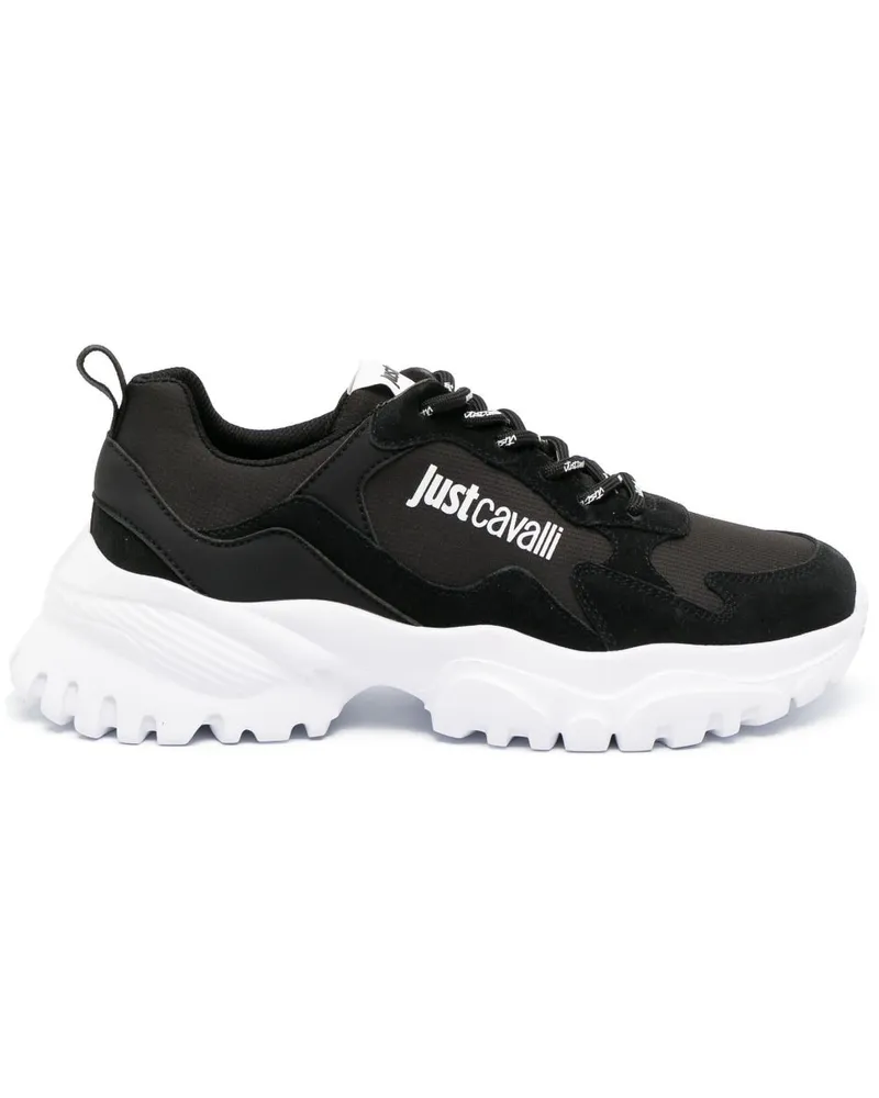 Just Cavalli Sneakers mit Logo-Print - Schwarz Schwarz