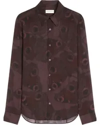 Dries van Noten Hemd mit Print Rot