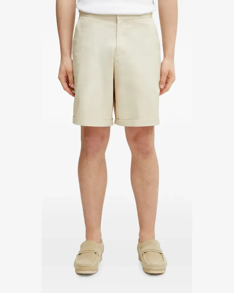 Fred Perry Twill-Shorts mit Umschlag - Nude Nude