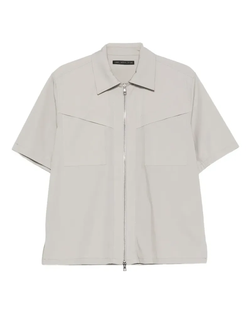 Low Brand Hemd mit Reißverschluss - Grau Grau