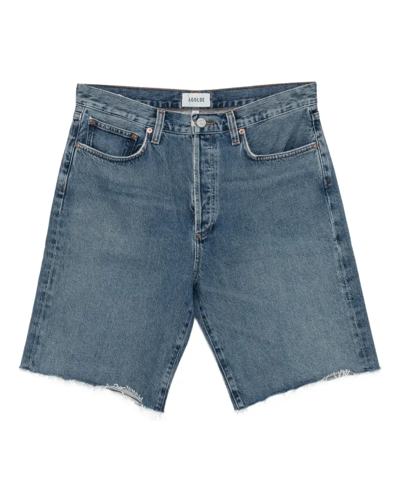AGOLDE Anson frayed shorts - Blau Blau