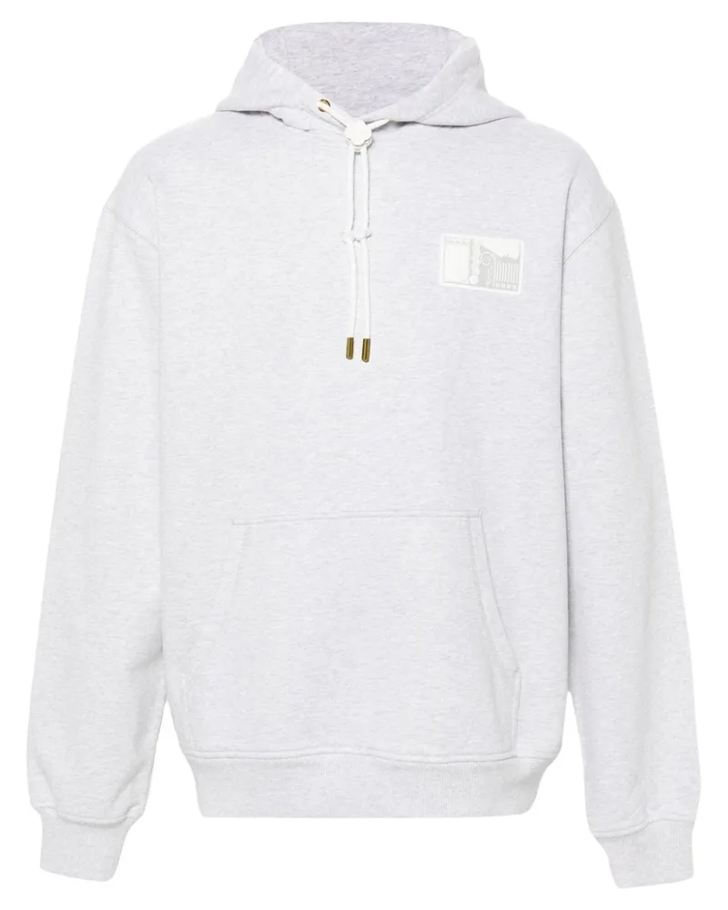 Casablanca Paris Hoodie mit Tennis Statues-Patch - Grau Grau