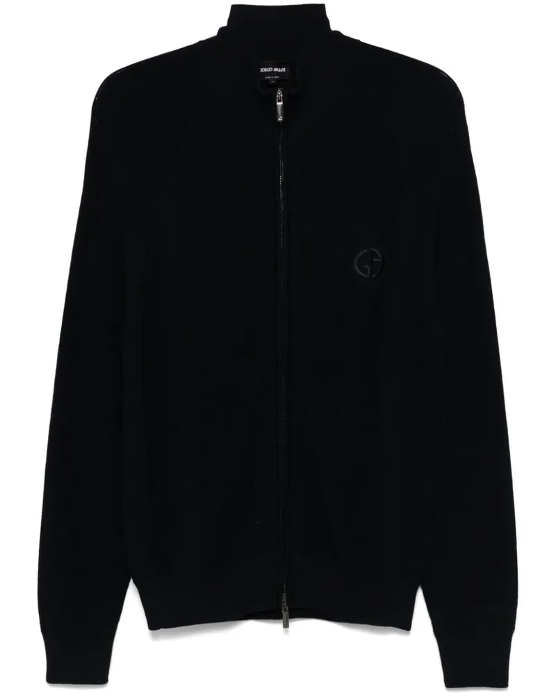 Giorgio Armani Klassischer Cardigan Blau