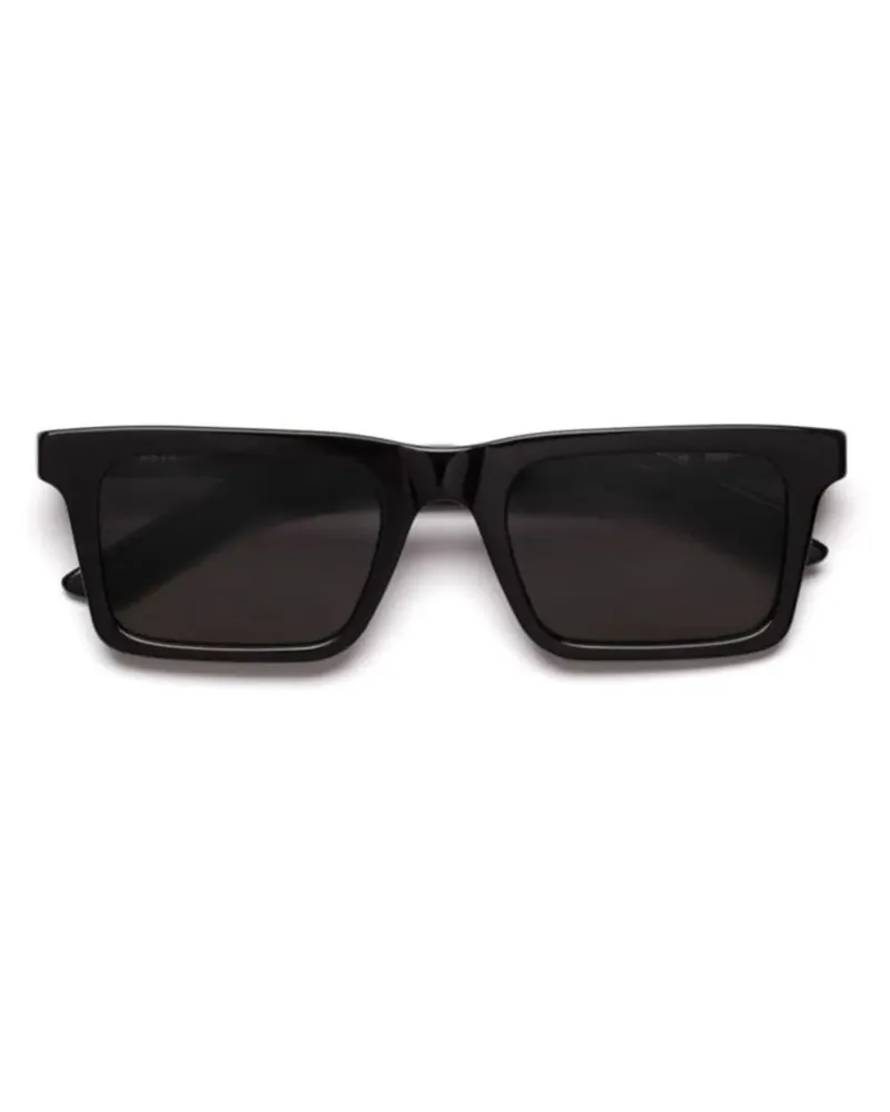 RETROSUPERFUTURE Sonnenbrille mit eckigem Gestell - Schwarz Schwarz