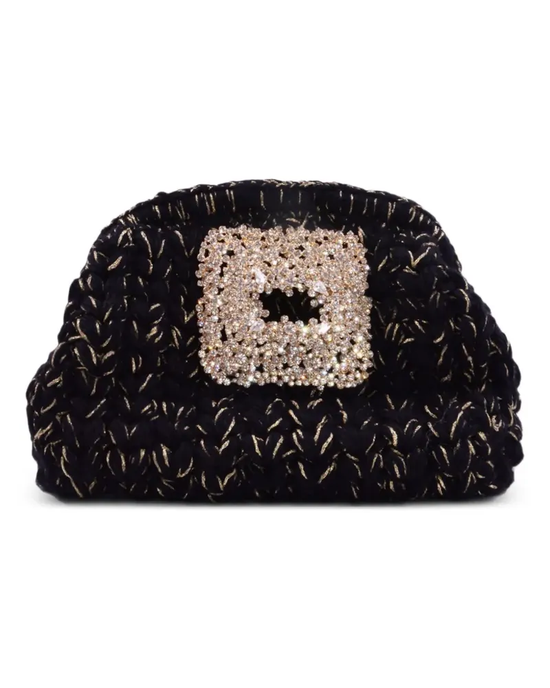 GEDEBE jewel-buckle clutch bag - Schwarz Schwarz