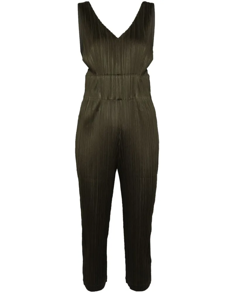 Issey Miyake Monthly Colors Jumpsuit mit Falten Grün