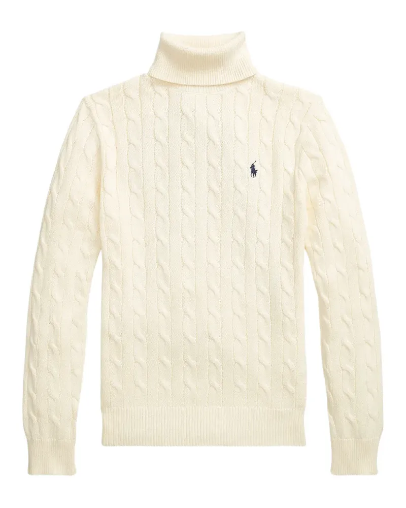 Ralph Lauren cable-knit roll-neck sweater - Nude Nude