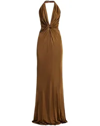 Tom Ford Abendkleid mit Knotendetail Braun