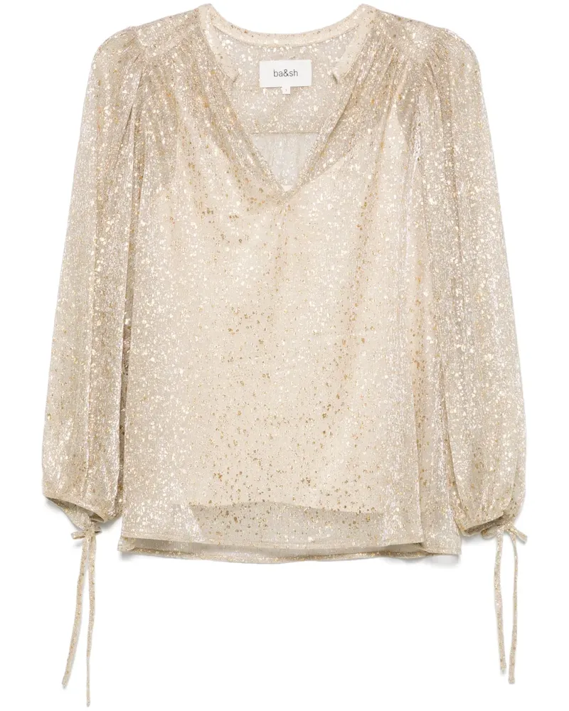 ba&sh Curtis Bluse - Gold Gold