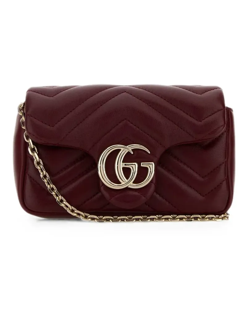 Gucci Mini GG Marmont Schultertasche - Braun Braun