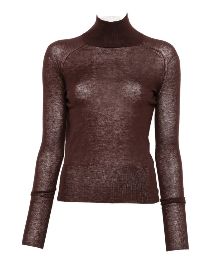 Joseph Yara high-neck long-sleeve sweater - Braun Braun